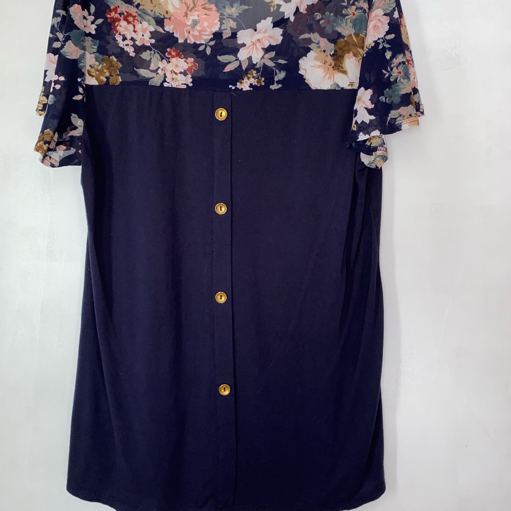 Blue Maternity Top - Picture 5 of 6